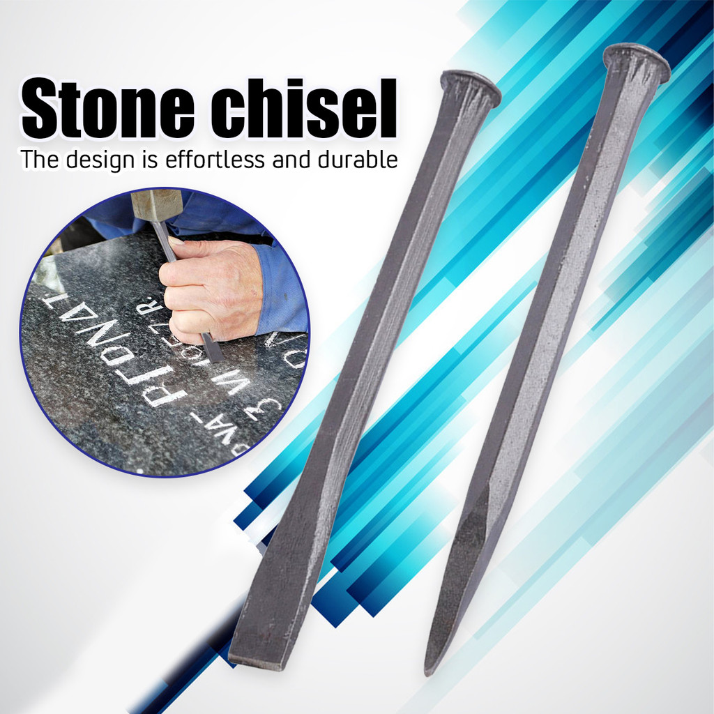 350mm*16mm pahat beton baja asli Pahat pertukangan kayu mata pahat kayu 1 set super tajam pahat batu