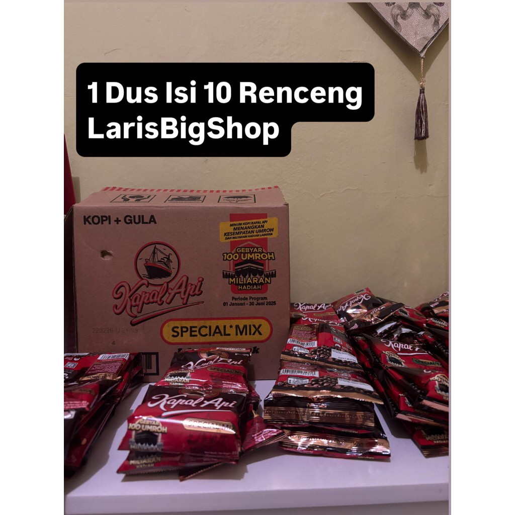 

Kapal Api Special Mix Sachet Murah 10 Renceng 1 Dus