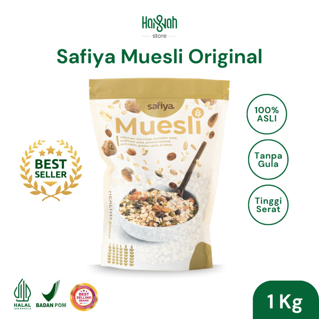 

Muesli Safiya Original 1 Kg Dried Fruit Sereal Sehat Tinggi Serat
