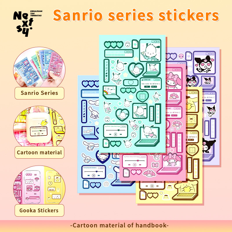 

[READY] Nextsy Stiker laser lucu kartun Sanrio