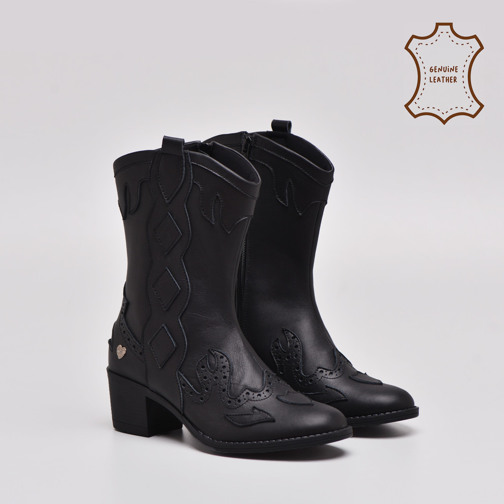 Adorable Projects - Cantrila Boots Genuine Leather Black