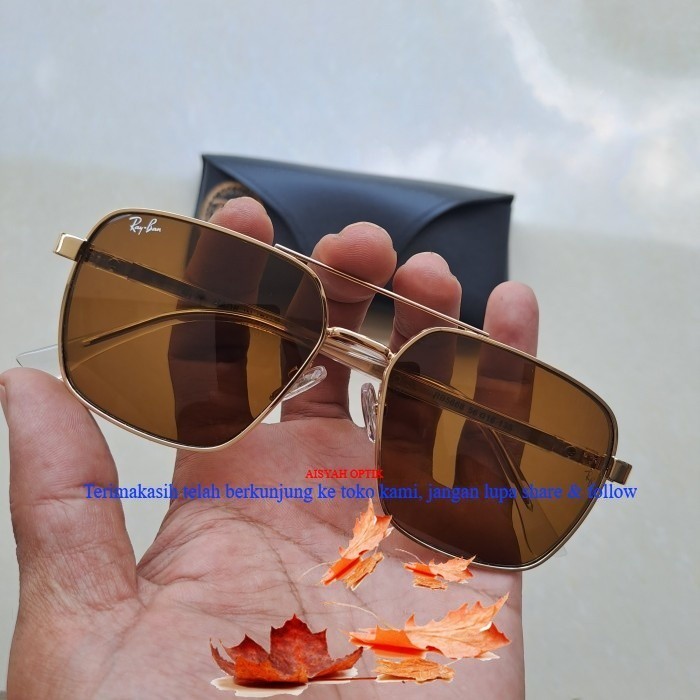 kacamata rayban rb 56 68 frame kuning kaca coklat