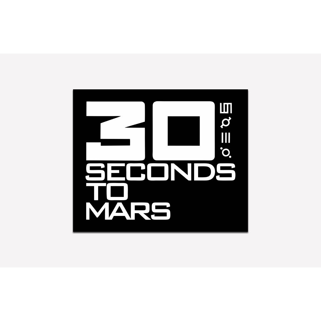 

Sticker Band 30 Seconds To Mars Vinyl Glossy Waterproof Stiker Helm Gitar