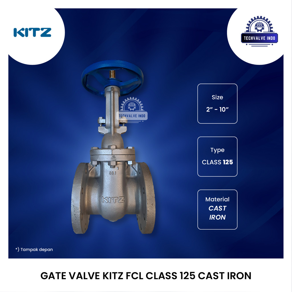 GATE VALVE FCL KITZ 5" INCH CLASS 125 CAST IRON ORIGINAL