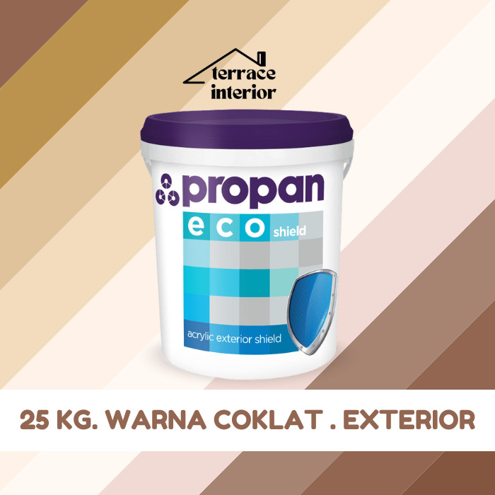 Cat Tembok Exterior Propan Eco Shield  Warna Coklat 25 Kg