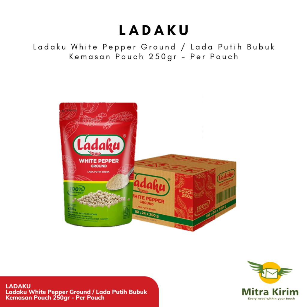 

Ladaku White Pepper Ground Kemasan Pouch 250gr - Per Pcs