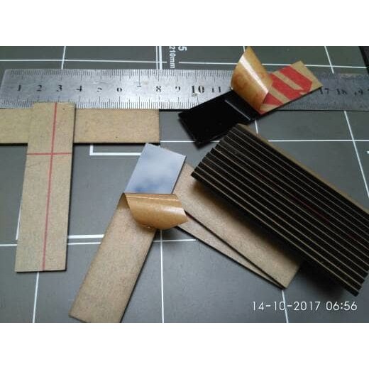 

Akrilik Hitam 2 x 8cm nametag Bahan nama dada / name tag acrylic