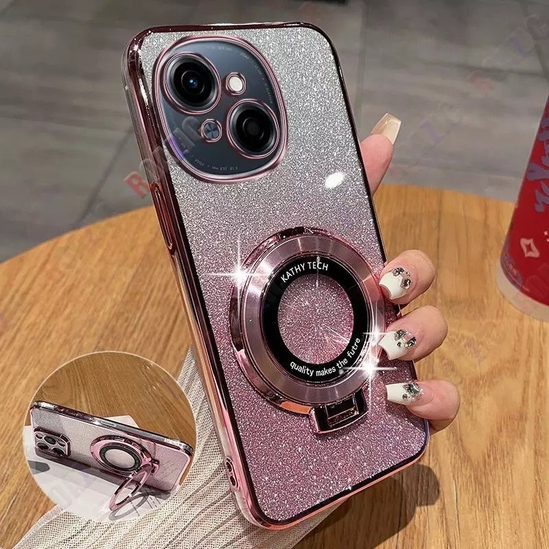 HP Soft Silikon Case Tecno Spark Go 1S Casing  Untuk Tecno Spark Go1S KL4h Casing berkilau Berlapis 