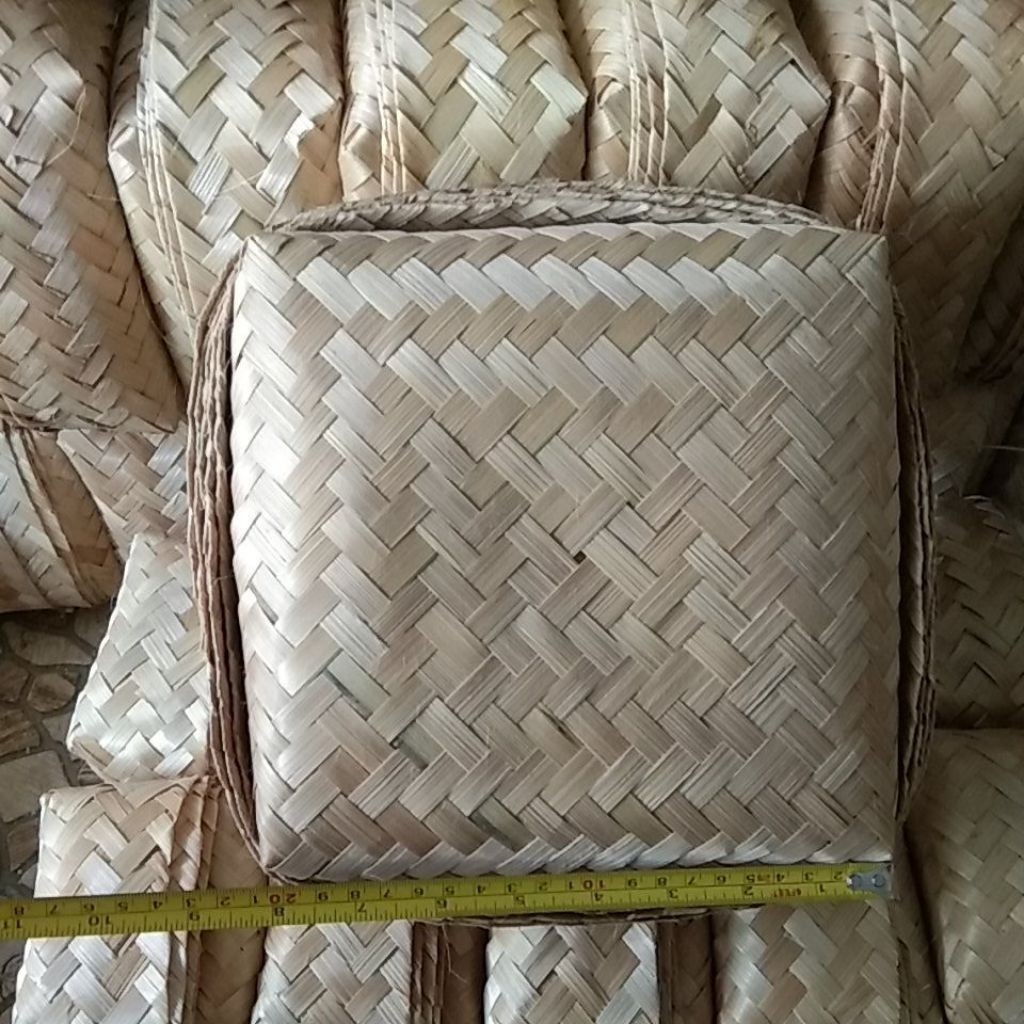 besek bambu 20x20 sepasang grosir besek box nasi dan kotak Hampers | Kerajinan Besek Bambu Buatan Ta