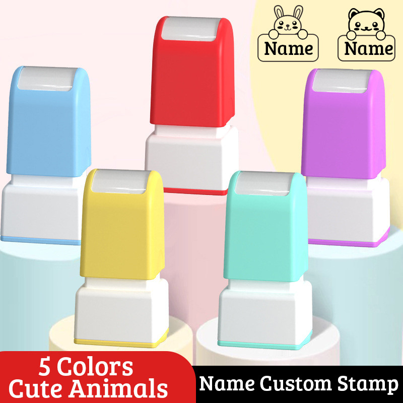 

Cartoon Clothing Name Seal Customized Name Stamp Paints Personal Student Child Engraved Waterproof Non-fading Kindergarten Toys