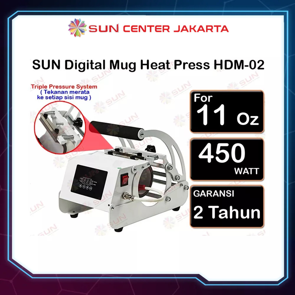 New Mesin Sablon Mug / Gelas / Asbak / Tumbler Aluminium - Premium Digital Mug Heat Press HDM-02/HDM