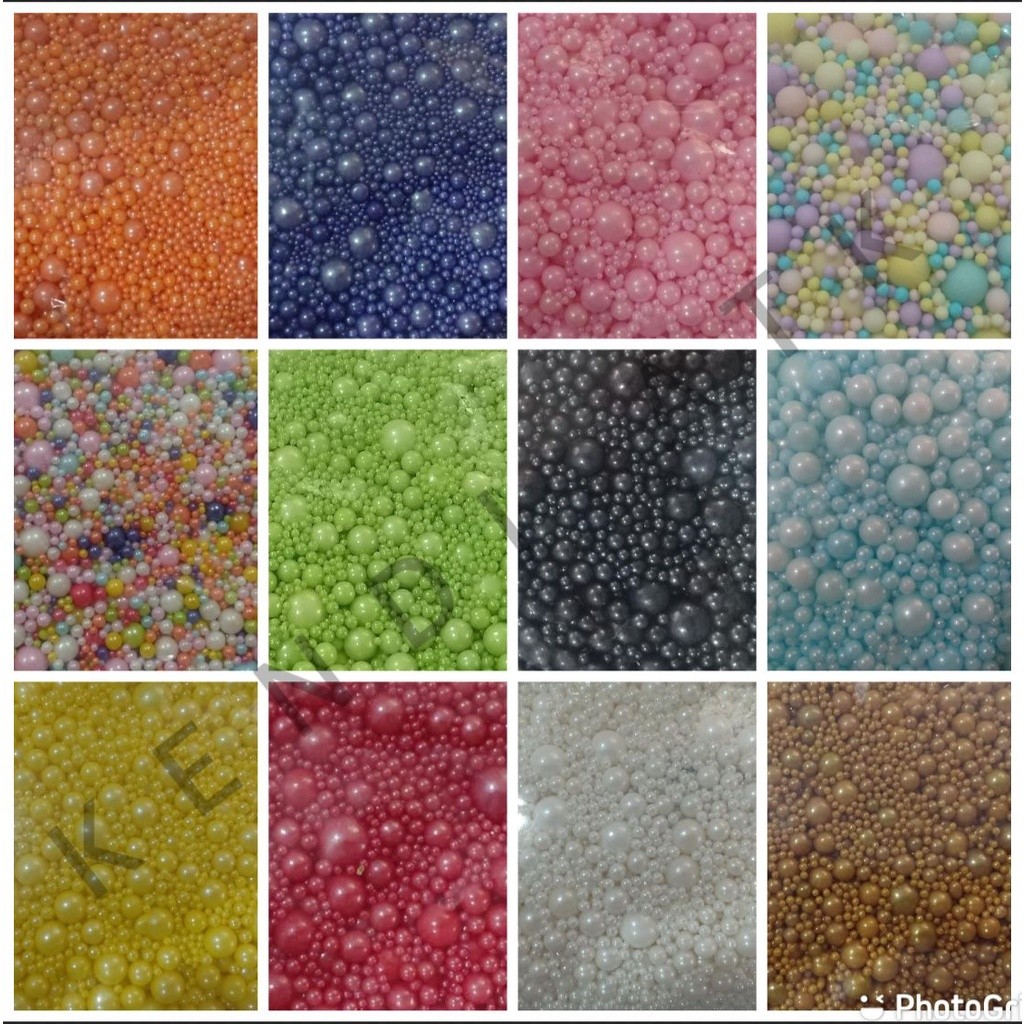 

*KA* SPRINKLE KUE TRIMIT / SPRINKLE MUTIARA MIX SIZE KEMASAN 10 GRAM NEW