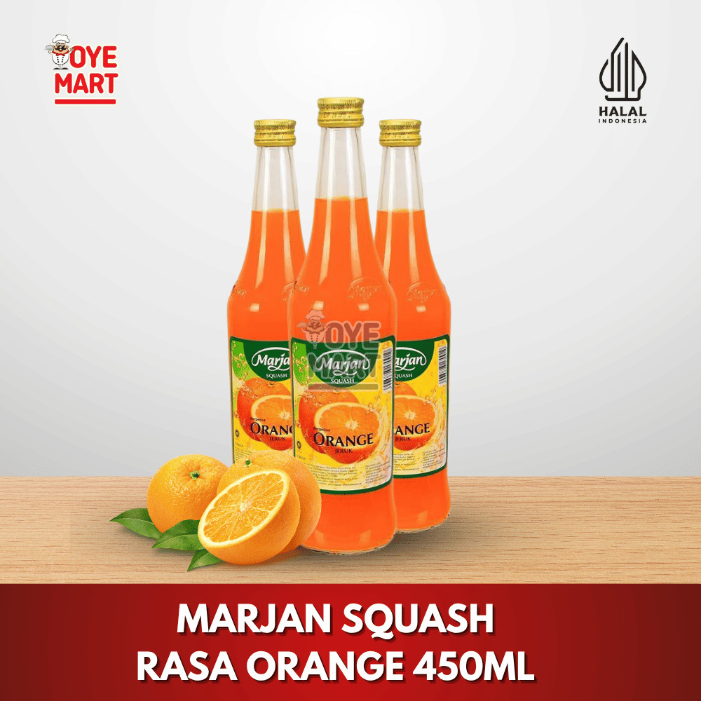 

MARJAN SQUASH RASA ORANGE 450ml / SIRUP ORANGE