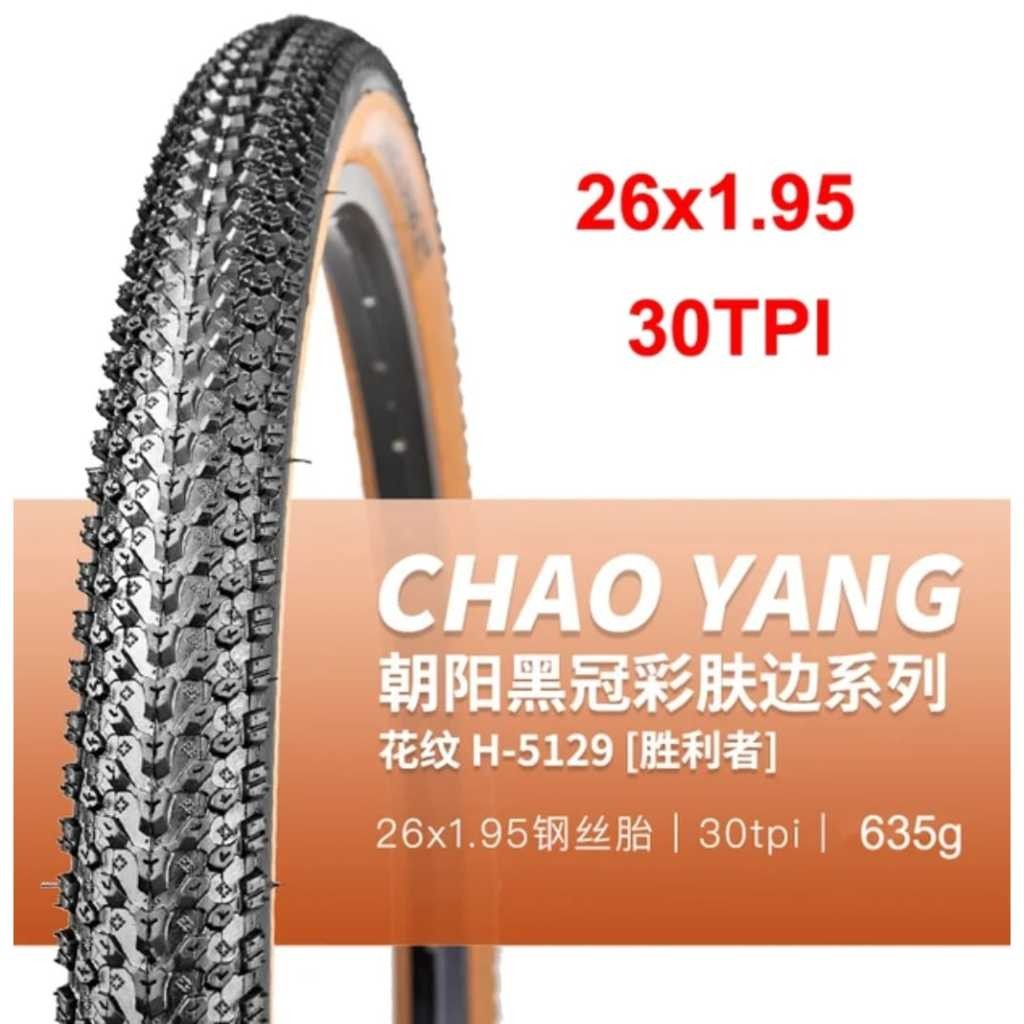 Chaoyang Ban Luar Sepeda MTB 26 x 1.95 26x1.95 Tanwall Coklat Non Foldable Original Tahan Lama Awet