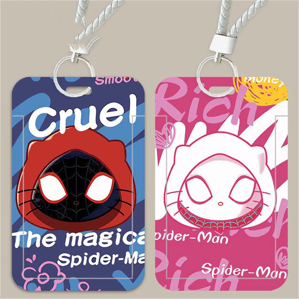 

ID Card Holder Motif Kartun Spider Man Yang Trendi Topi Couple Pria Dan Wanita Korea | Tempat Pelindung Kartu Nama Photocard Sekolah Kantor Photocard Photo Card