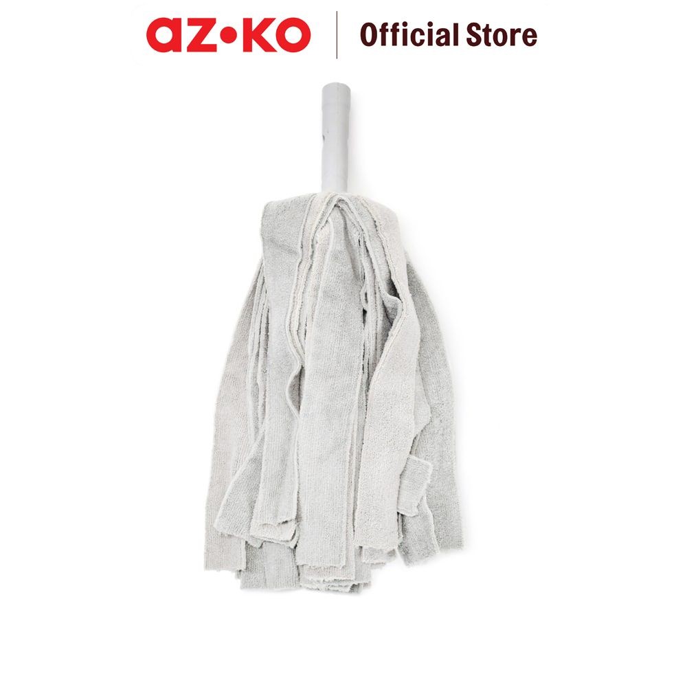AZKO Krisbow Refill Kain Pel Microfabric - Abu Abu Refil Mop Isi Ulang Kain Pel Part Alat Pel Pelan 