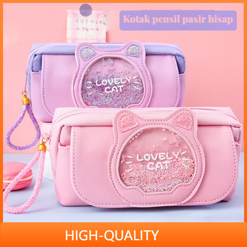 

【COD】Multifunction Pencil Case Cute Organizer Tempat Pensil Cartoon QuickSand Animal Kotak Tempat Pensil Lucu Kapasitas Besar Pensil