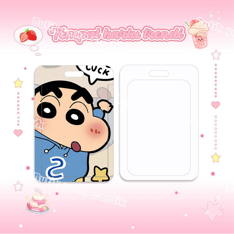 

ID Card Holder,Tempat Kartu Kawaii Crayon Shin-chan, Cocok untuk Kantor/Sekolah, Kartu Pelajar/Kartu Transportasi, Kartu Akses, KTP, Flazz, Kartu Kredit Elektronik, Uang Elektronik.