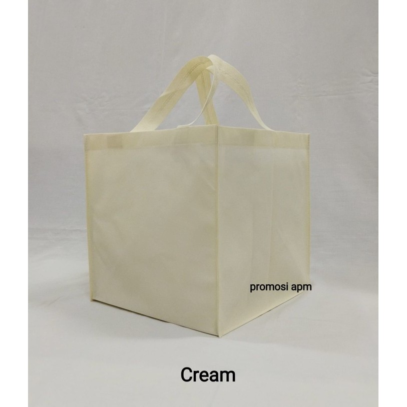 

Tas Spunbond Jahit Ukuran 26x26x26 - Cream