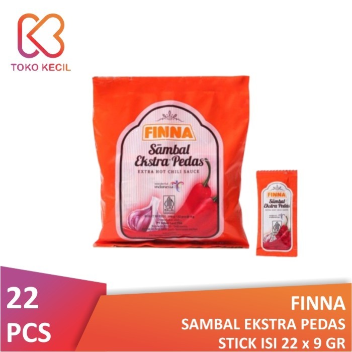 

Finna Sambal Ekstra Pedas Stick (22 x 9gr)
