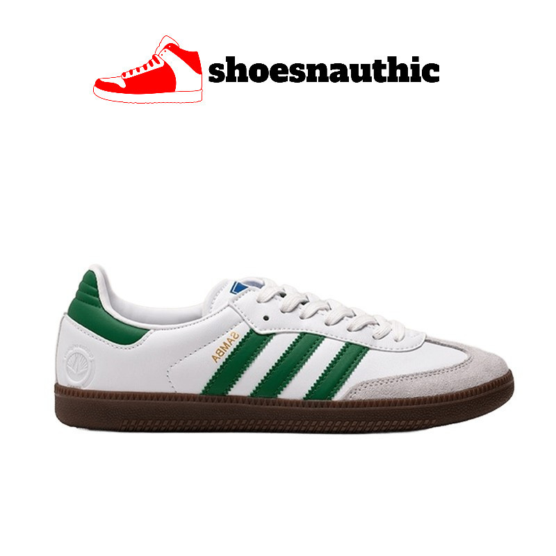 Sepatu Adidas Samba Vegan White Green