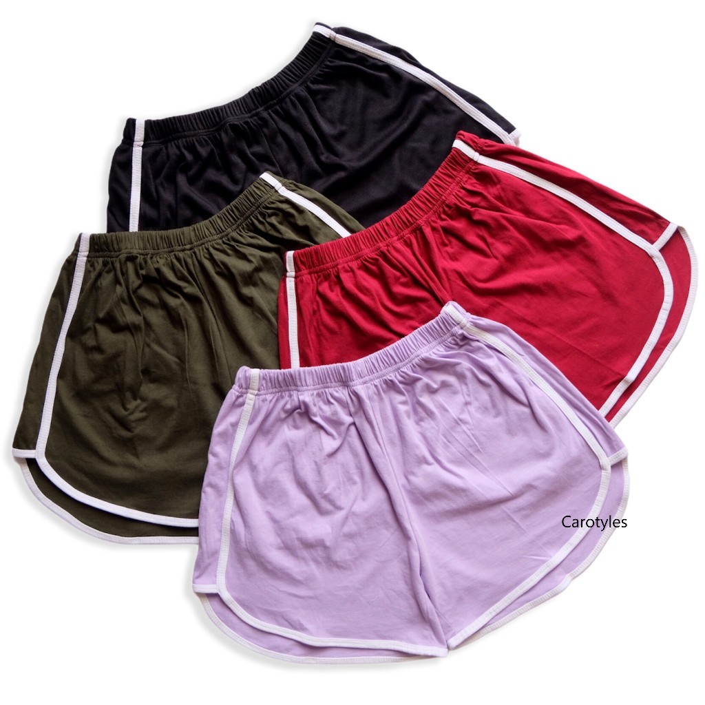 Celana Pendek Korea Wanita Katun Adem Nyaman