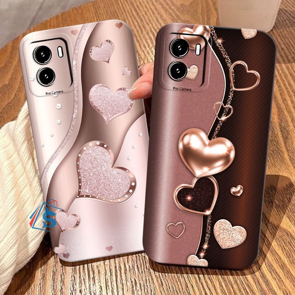 [SHARK CASE] Softcase Vivo Y15S Y01 Y15A Y01A Y91C Y1S Y16 Motif Love - Casing Vivo - Case Vivo - Ke