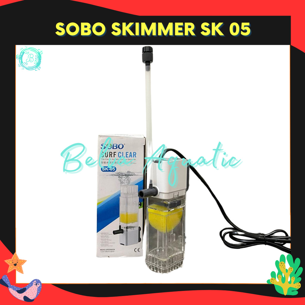 SOBO SK 05 PROTEIN SKIMMER AQUARIUM SKIMMER IKAN AIR LAUT AIR TAWAR SKIMMER SOBO