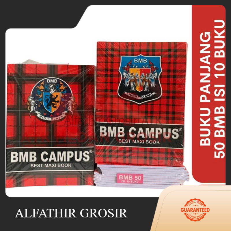 

BUKU TULIS CAMPUS BMB 50 LEMBAR - ISI 10 BUKU / PACK