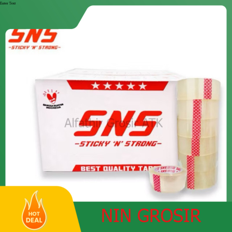 

[ 1 KARTON ] LAKBAN BENING 72 YARD x 45 MM SNS ISI 72 PCS