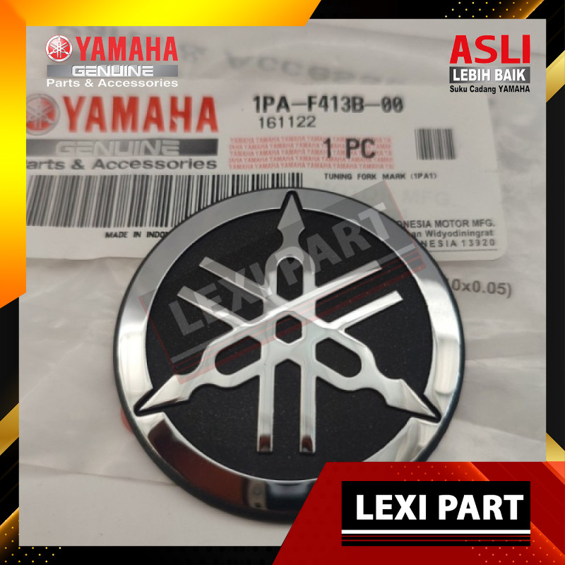 Logo Emblem Cover Tangki silver dan gold Yamaha Vixion New NVL 1PA-F413B-00 1PA-F413B-10