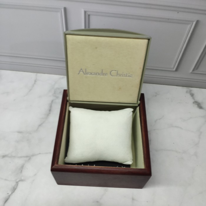 Kotak Box Jam Alexandre Christie Kayu Original