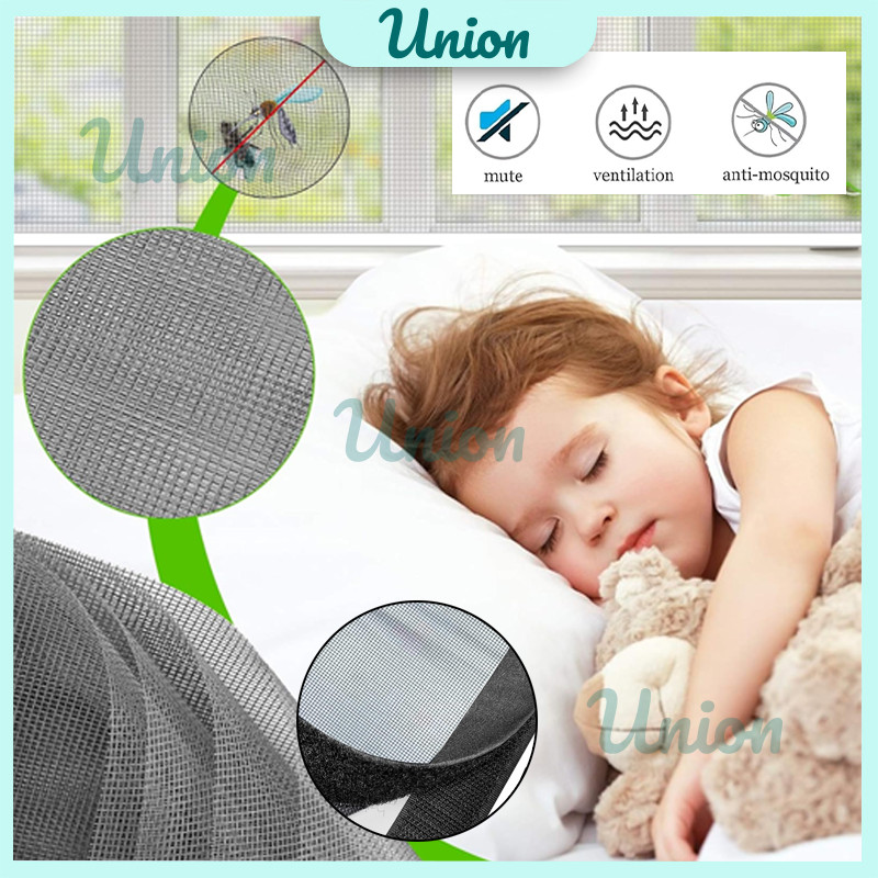 Jaring Kasa Perekat / Kasa Nyamuk Jaring Jendela Ventilasi Mosquito