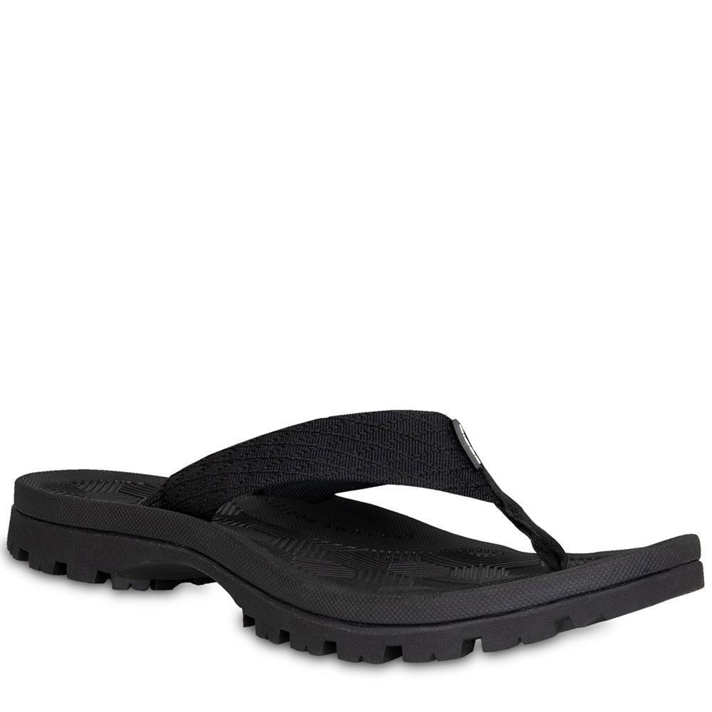 EIGER BHARDEV PINCH SOLE BLACK - BLACK - SANDAL JEPIT PRIA