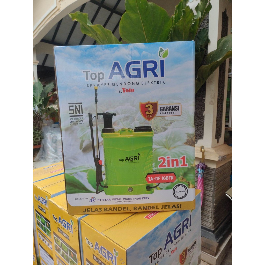 Sprayer Elektrik Top Agri 2 In 1 Top Agri Double Manual Elektrik 16 Liter
