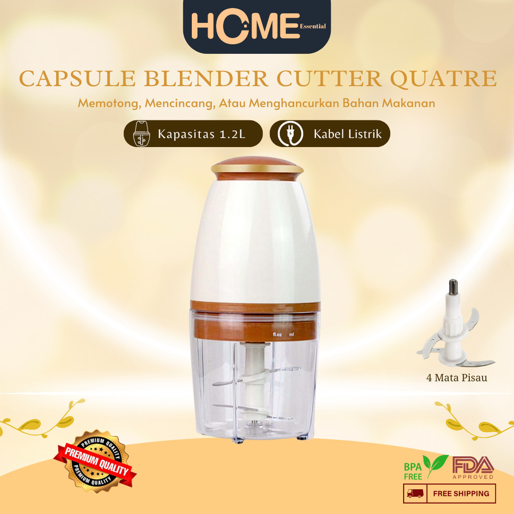 Electric Food Chopper / Blender Makanan Bayi MPASI Elektrik / Blender capsule VS-1862