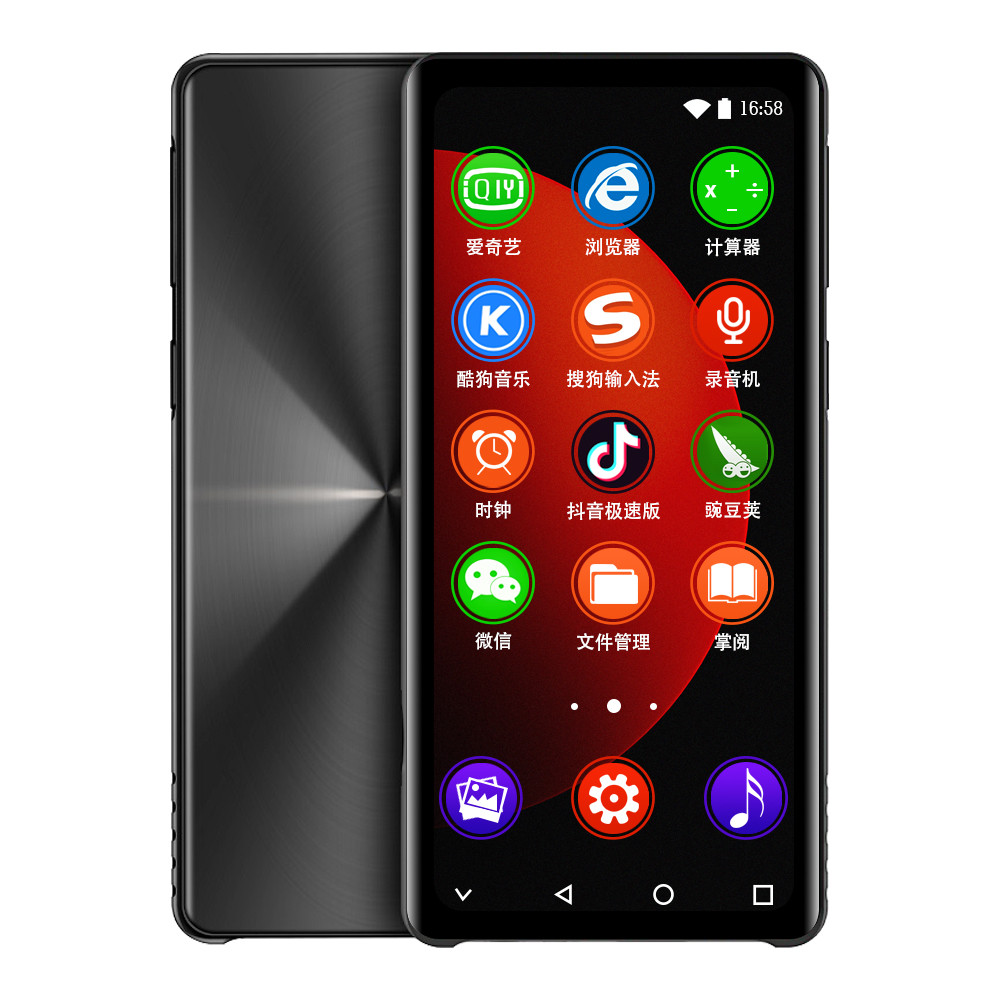 Yophoon 4 Inch M18 Android 8.1 WiFi MP3 MP4 Player Bluetooth 5.0 Full Touch IPS Screen FM/Recorder/B
