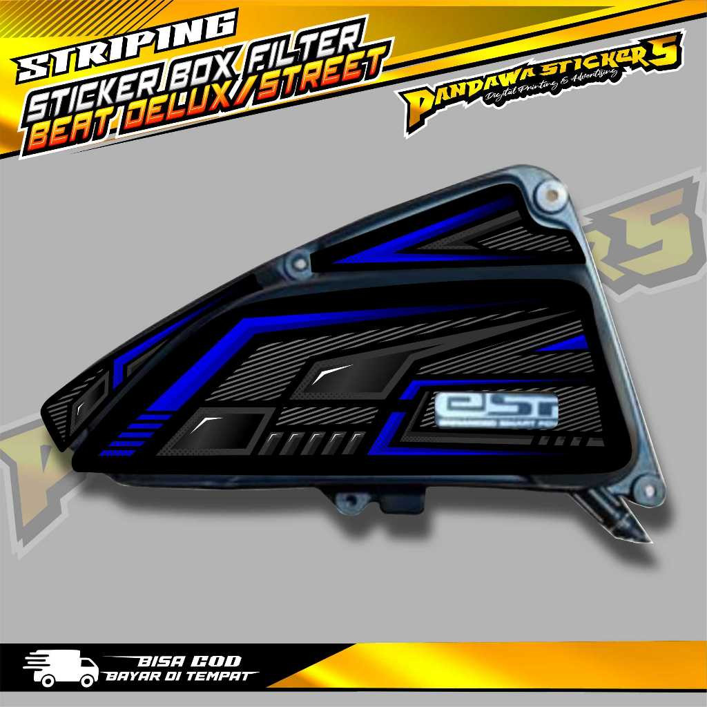 Sticker Box Filter Beat Deluxe - Street / Striping Pelindung Box Filter Beat Deluxe - Beat Street