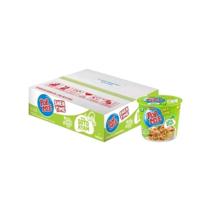 

Pop Mie Snek Time Rasa Soto 1 Karton (12 Cups) MINI SIZE 38gram