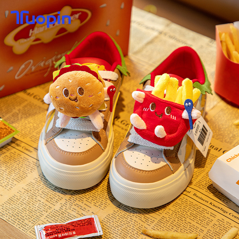 TuoPin Hamburger Women's Shoes Design BURGER SHOES Shoes Campus Unique Women's Casual Shoes Cartoon 