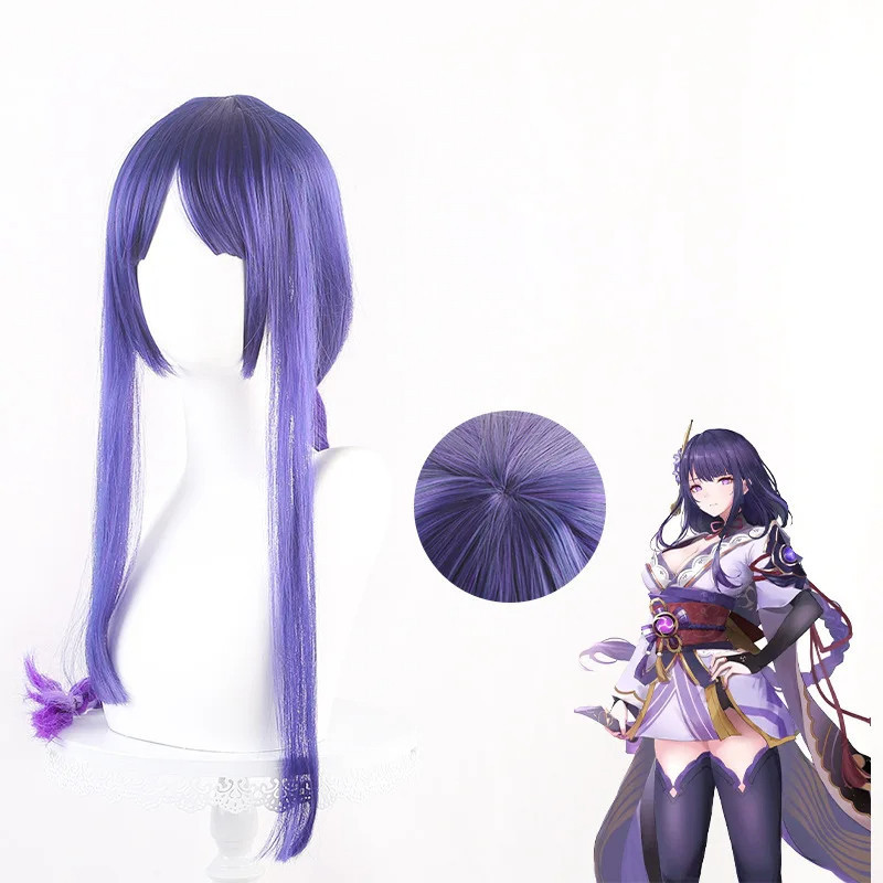 

- Huafei Wig Rambut Palsu Genshin Impact Raiden Shogun Cosplay - L-148 -