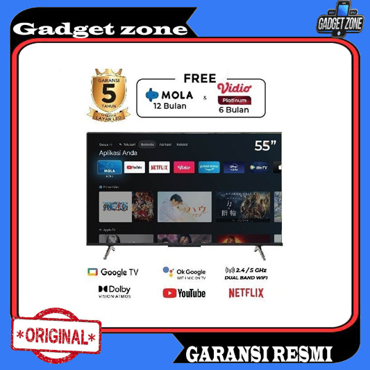 SMART GOOGLE TV POLYTRON 55 INCH 4K 55UG5959