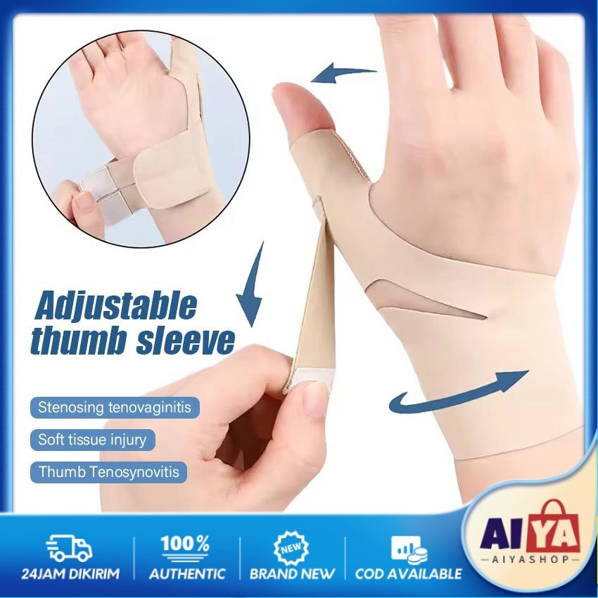 Jempol Fixator Thumb Splint Tendon Pelindung Penyangga Jempol Tangan Keseleo Adjustable