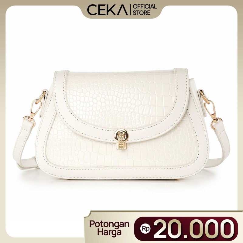 [SALE BESAR] CEKA Tas Selempang Wanita Croco Sling Bag Bahu Shoulder Terbaru Branded Original Premiu