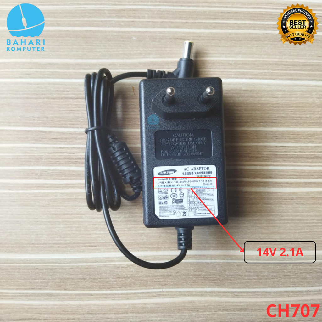Adaptor Charger TV & Monitor Samsung 14V - 2.14A