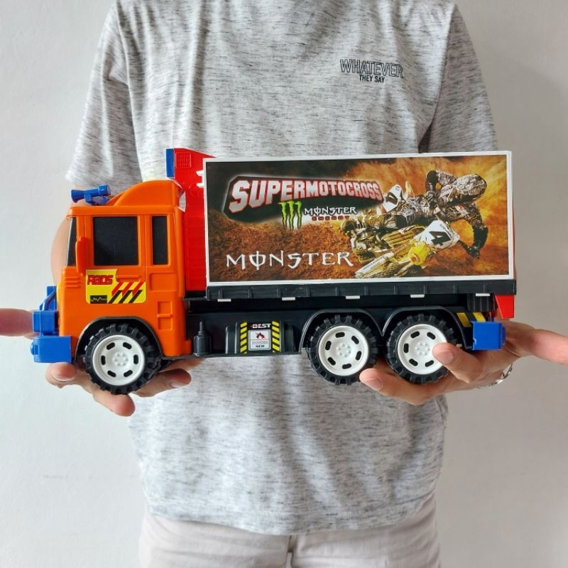 ( Bisa Cod ) Mainan Truk Box Muatan Truk Kontainer Sponsor / Mainan Anak Mobil Truk Box Container GB
