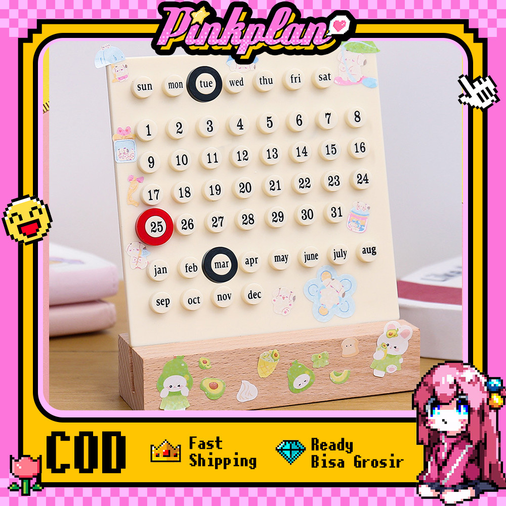 

Desk Calendar/Kalender Meja Lucu/Kalender Mini/ Kalender Meja Belajar / Diy Kalender