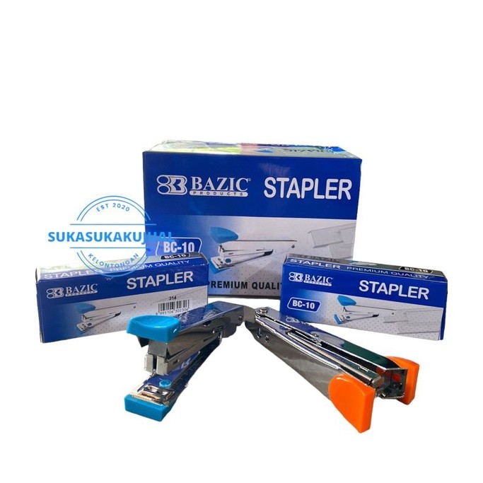 

bisa COD / ojek / instan pekanbaru / (12pcs)stapler/hekter BAZIC BC10