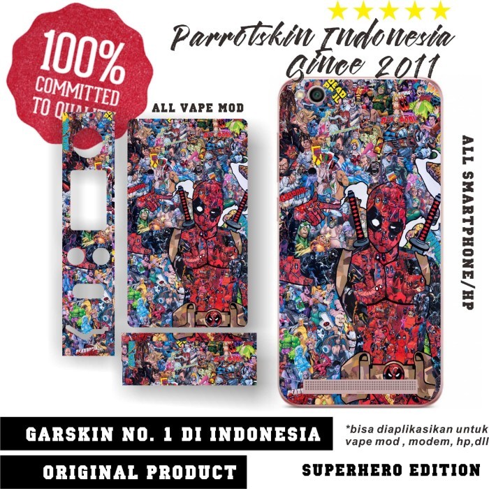 

Garskin all type Iphone samsung zenfone realme oppo vivo deadpol