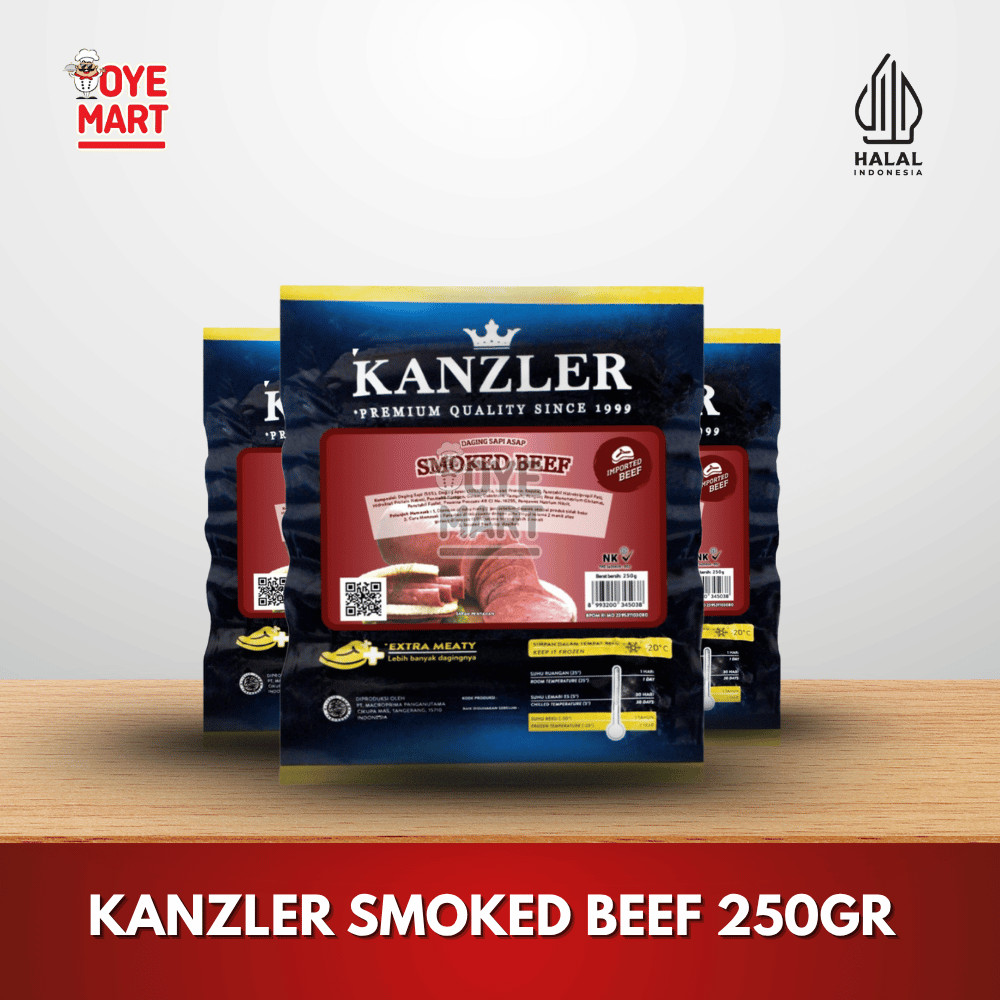 

KANZLER SMOKED BEEF 250GR DAGING SAPI ASAP HARGA PROMO
